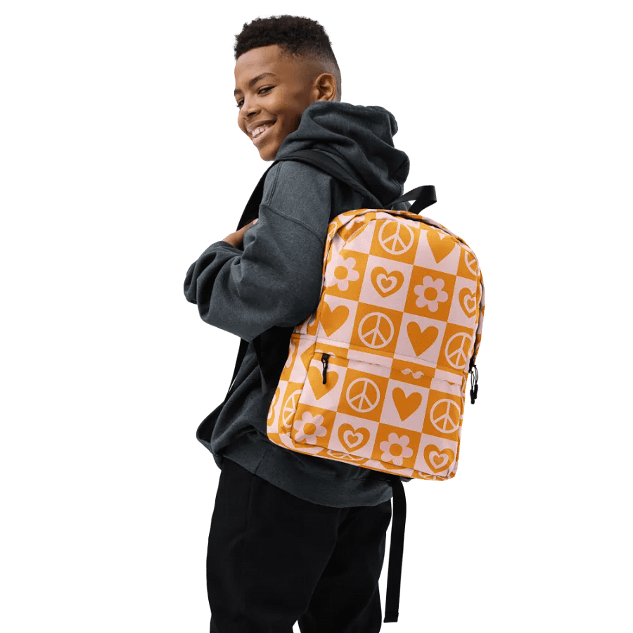 Peace, Love, and Harmony Backpack product image (7)