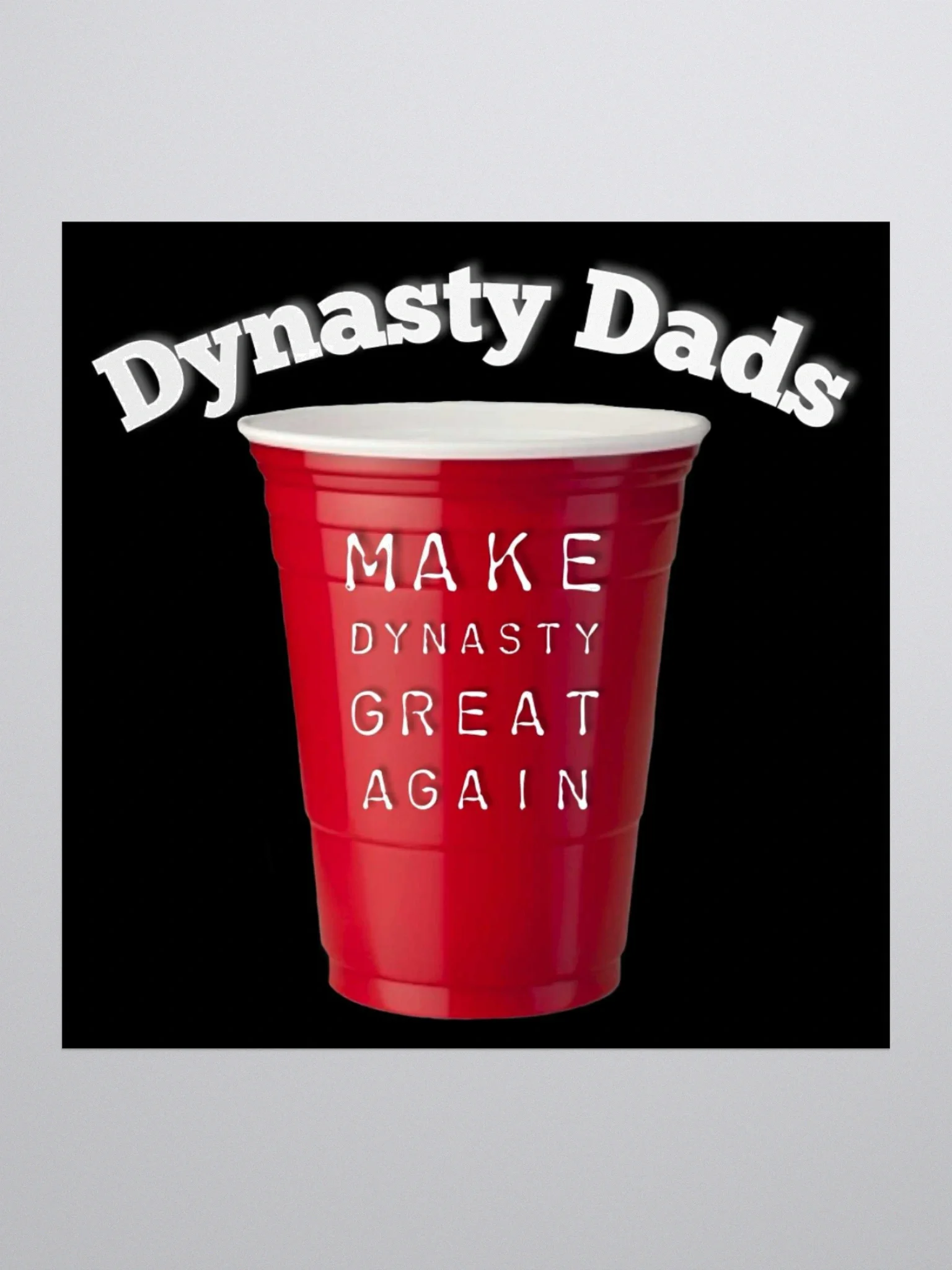 Dynasty Dads Sticker Black product image (1)