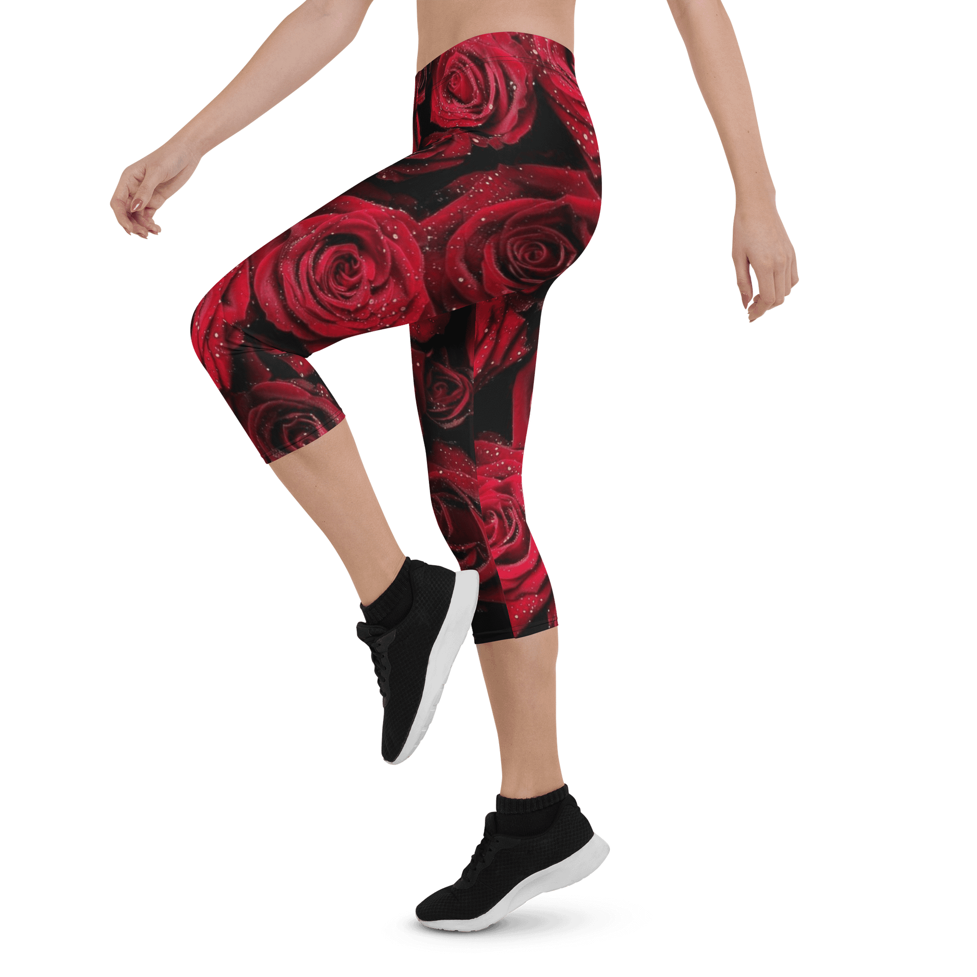 Blossom Pattern Print Capri Leggings product image (3)