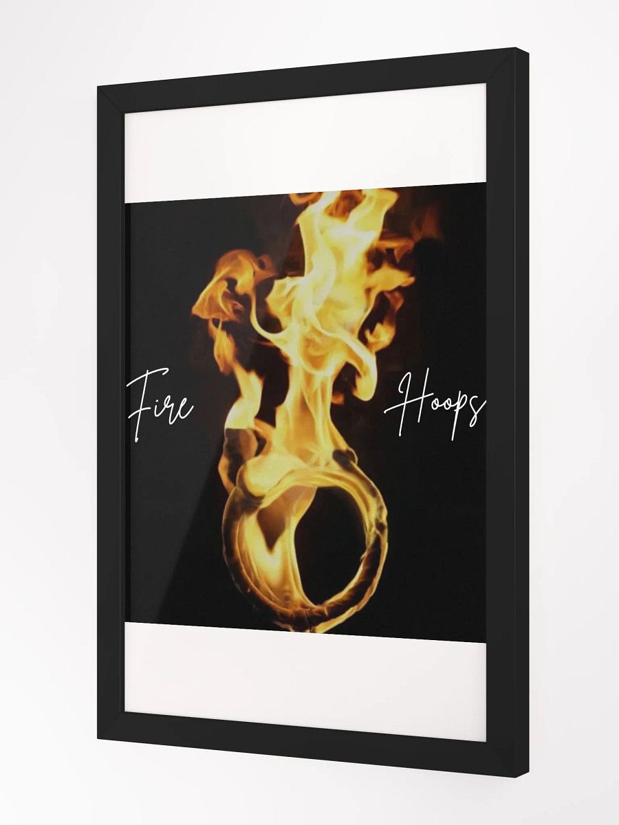 Wall Art Fire Hoops Framed High-Quality Matte Poster (in) product image (2)