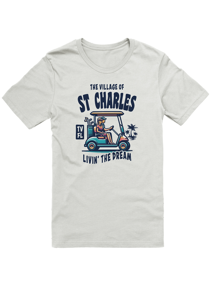 The Village of St Charles TV FL Golf Cart Design T-Shirt product image (4)