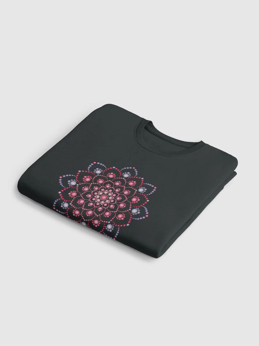 Purple and Pink Dot Mandala Unisex Eco Sweatshirt product image (6)