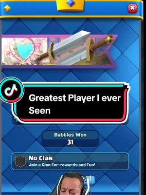 Run from this guy. He is the real deal. #clashroyale #clashroyalememes #clashroyaledaily #fyp #supercell #contentcreator #streamer #podcastclips 
