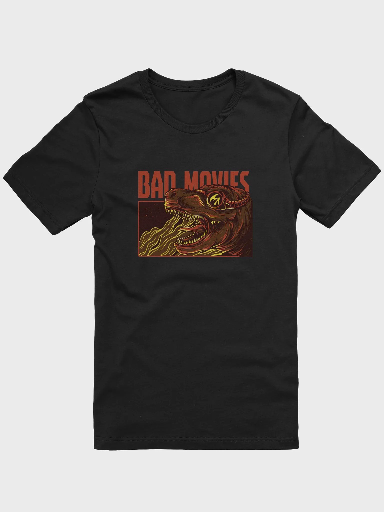 Bad Movies Flaming Dino Tee product image (1)