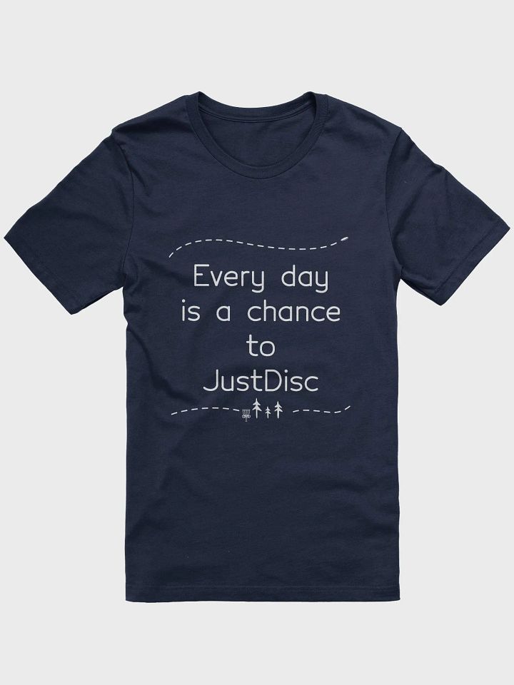 JustDisc Every Day - Gildan Unisex Softstyle T-Shirt (White Logo) product image (1)