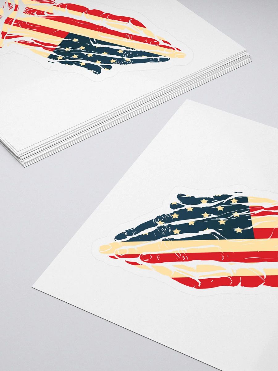 Patriotic Prayer Hands Die-Cut Sticker product image (4)