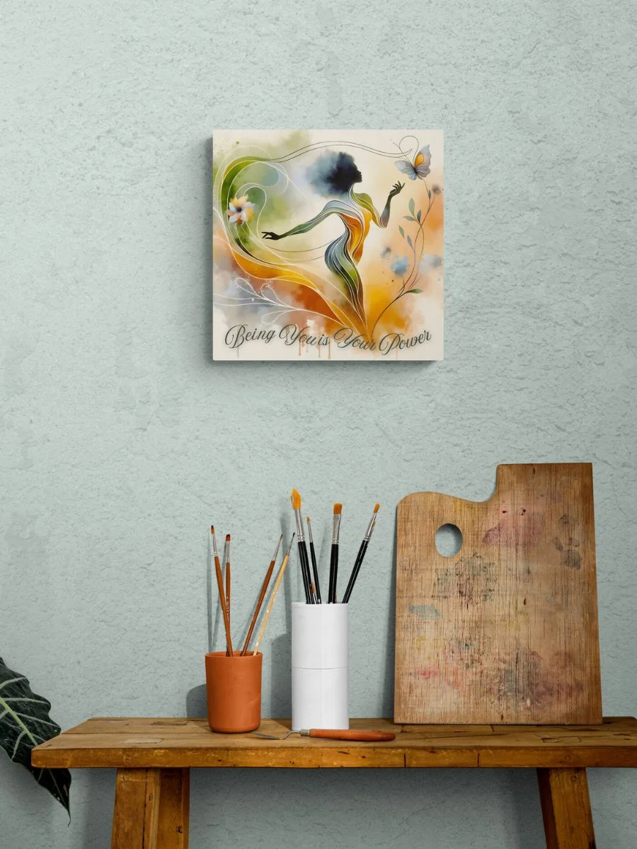 Being You is Your Power Aesthetic Abstract Art Canvas product image (1)