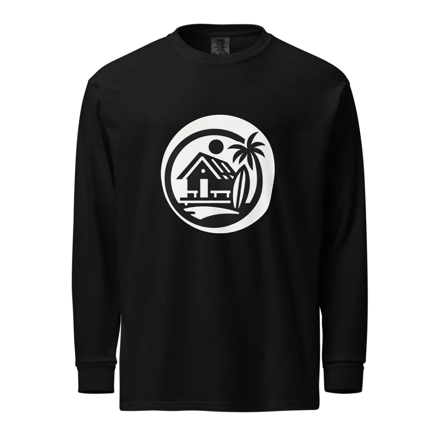 Vintage Beach House Emblem Long Sleeve Shirt product image (1)
