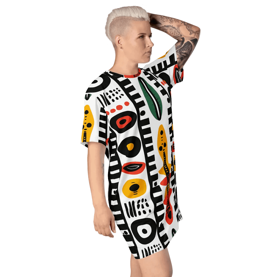 Afrobeat Harmony T-Shirt Dress product image (5)