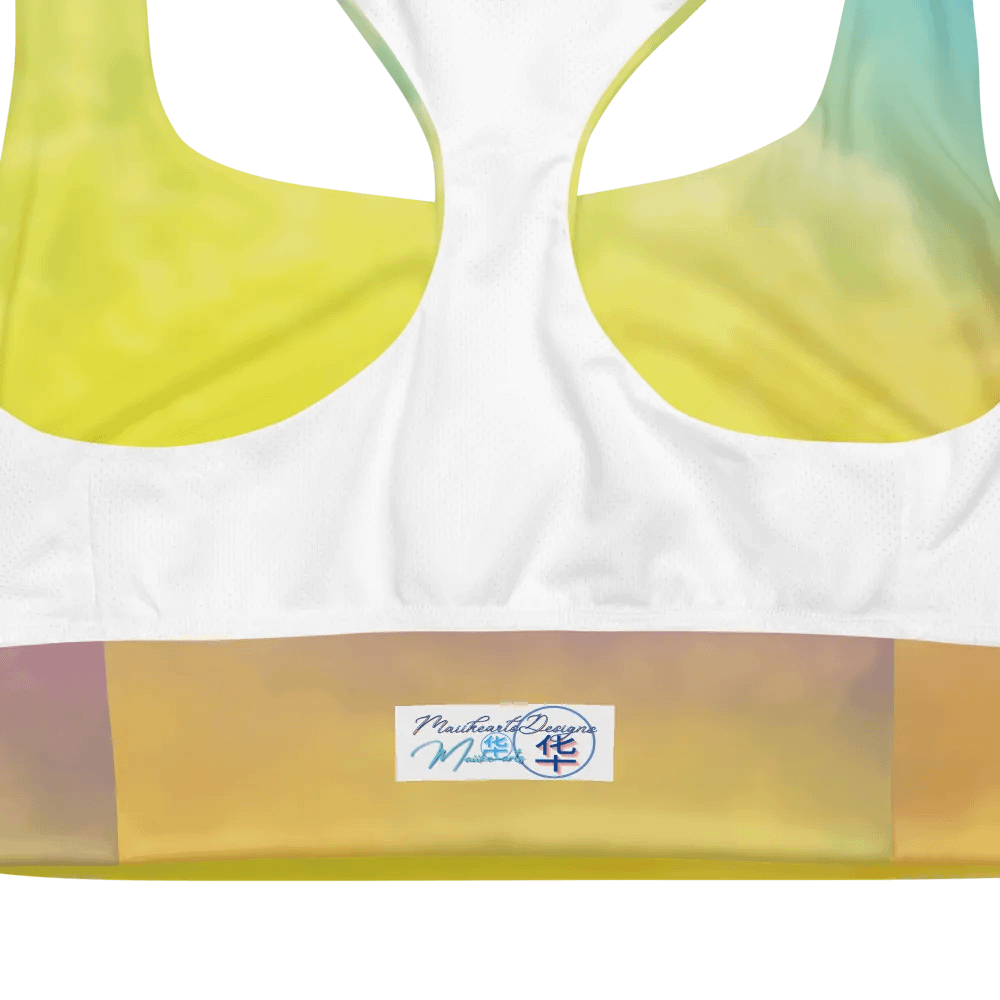 Blur cloud rainbow Design Longline Sports Bra - v9 product image (4)