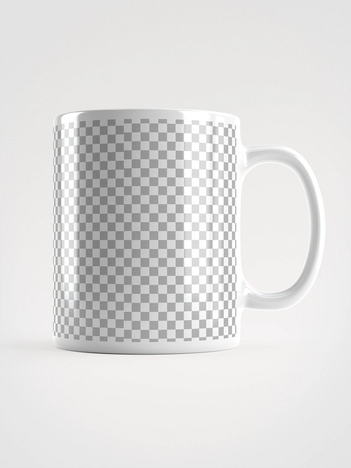 Transparecy Grid White Glossy Mug product image (2)