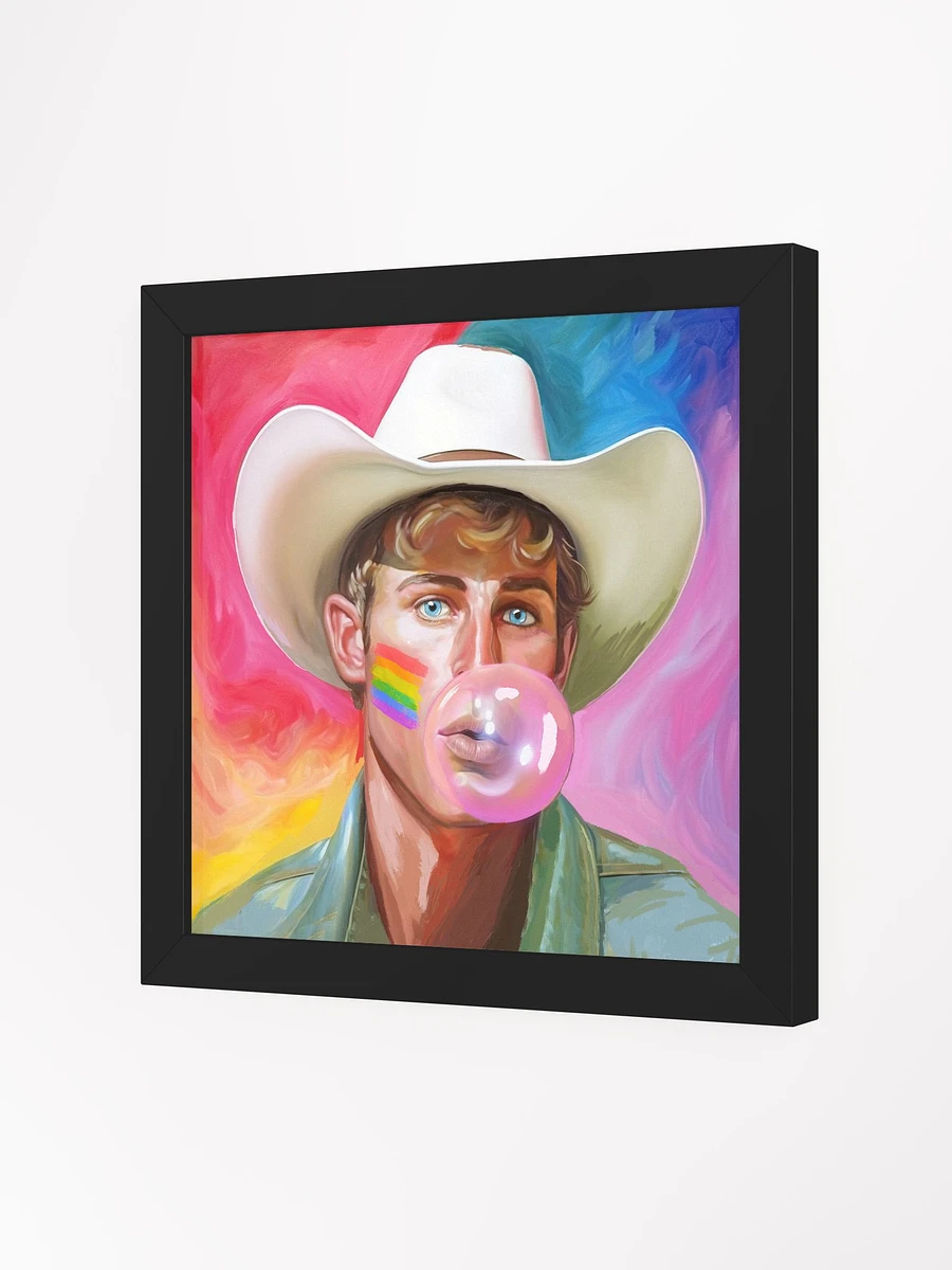 Blond Cowboy – Fun Gay Framed Poster product image (2)
