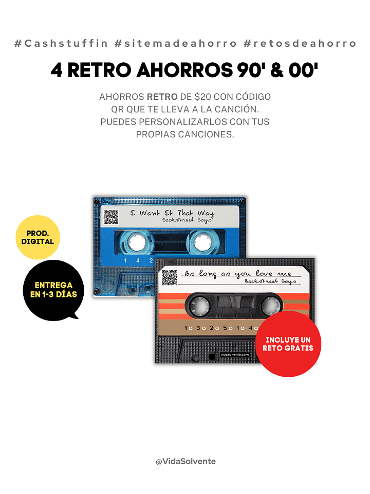 4 RETRO ahorros de los 90' y 00' product image (1)