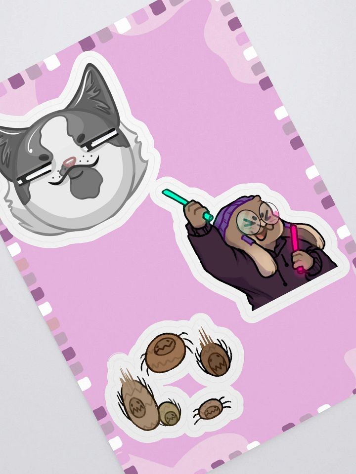 Flammtastic Sticker Sheet 6 (Maggie, Dance, Fleas) product image (1)