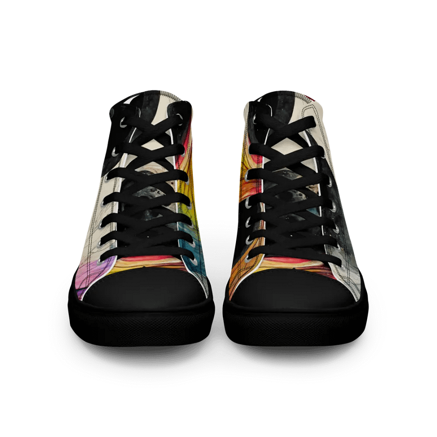 Celestial Swirl Women's canvas High Tops product image (3)