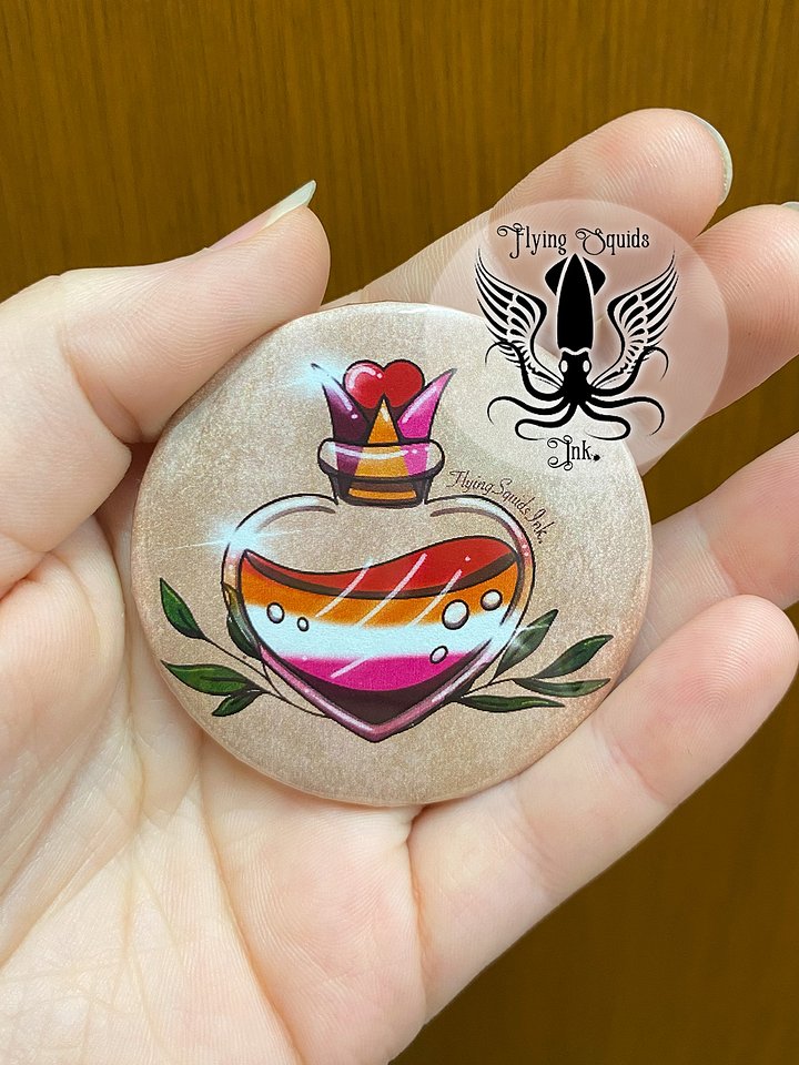 Button- Pride Potion Lesbian product image (1)