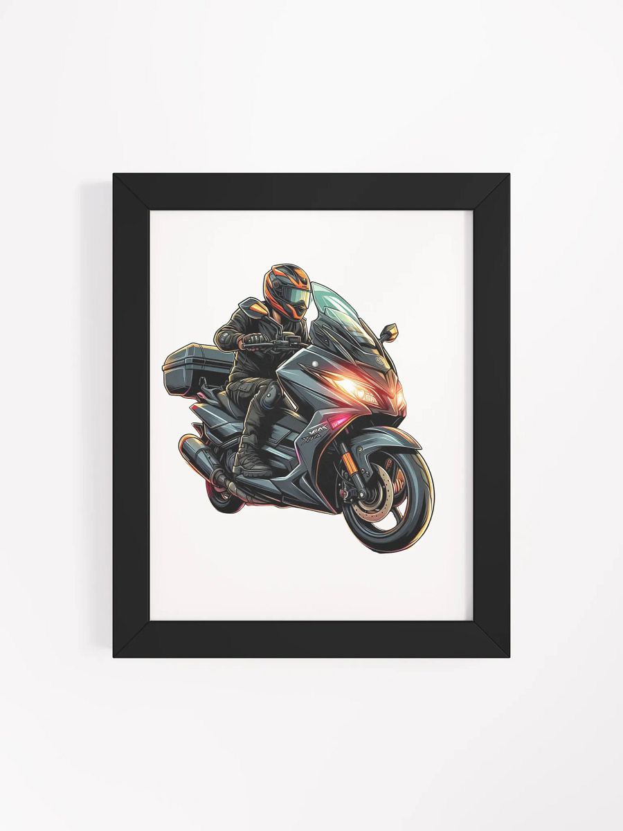 Ride into the Unknown | automatic motorbike biker on the way AI work product image (66)