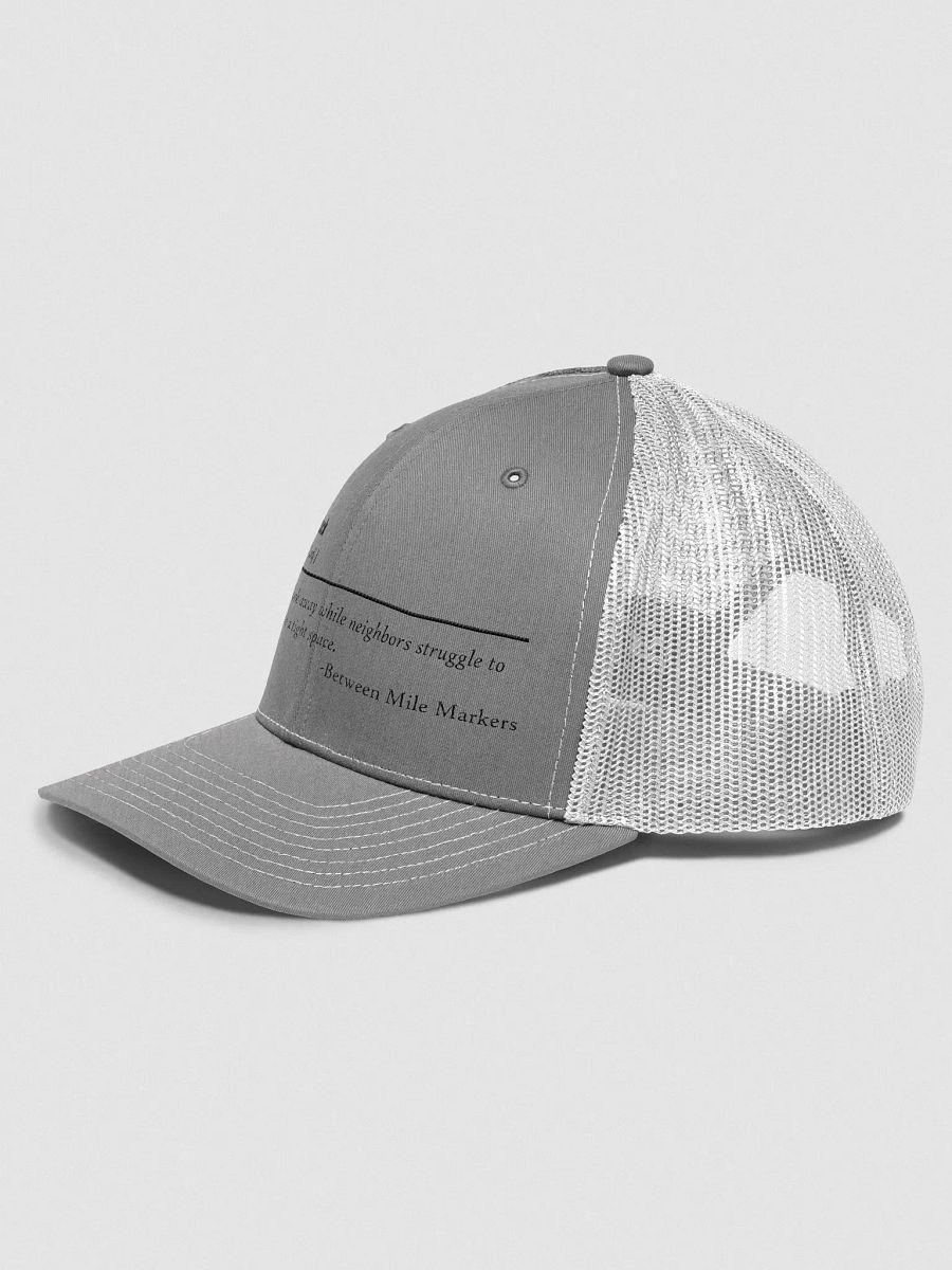 Cluster-Struck Trucker Hat with Black Lettering product image (2)