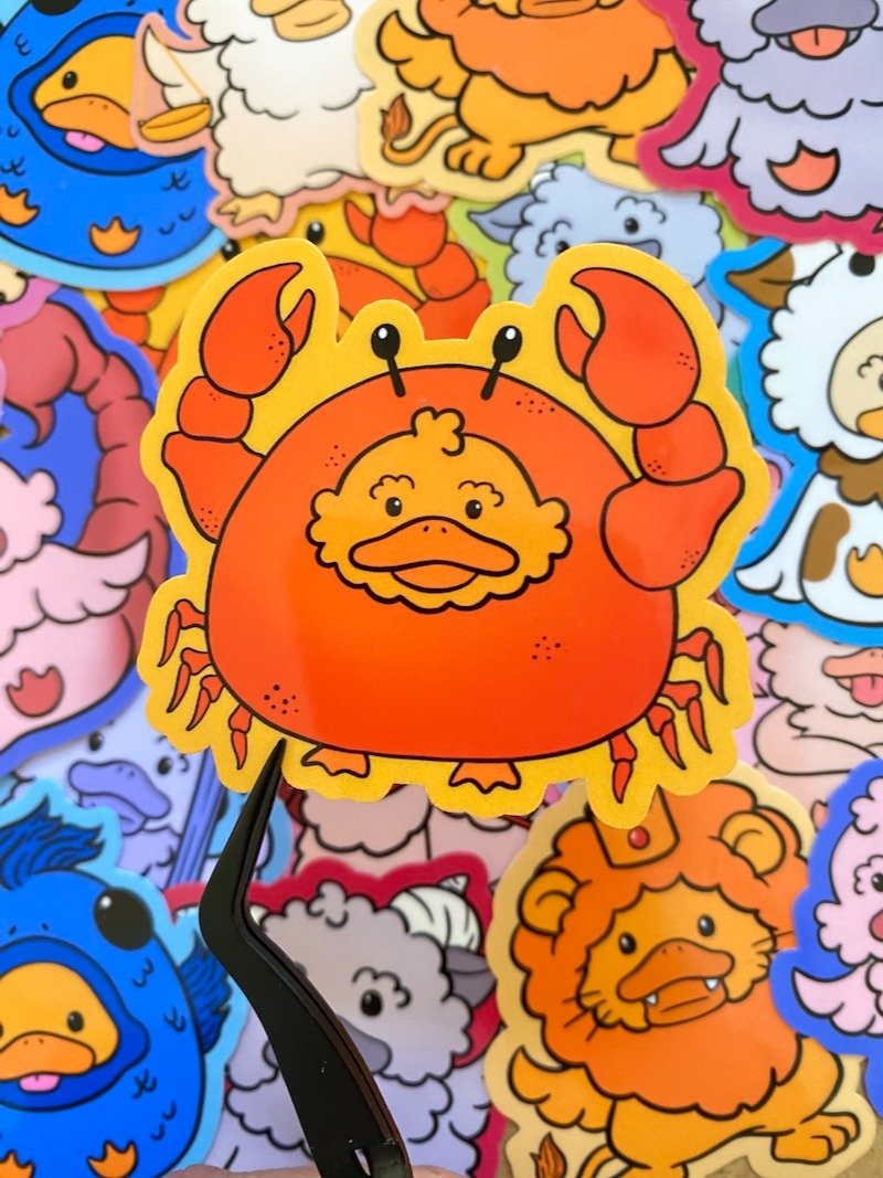 Cancer Duck Sticker product image (1)