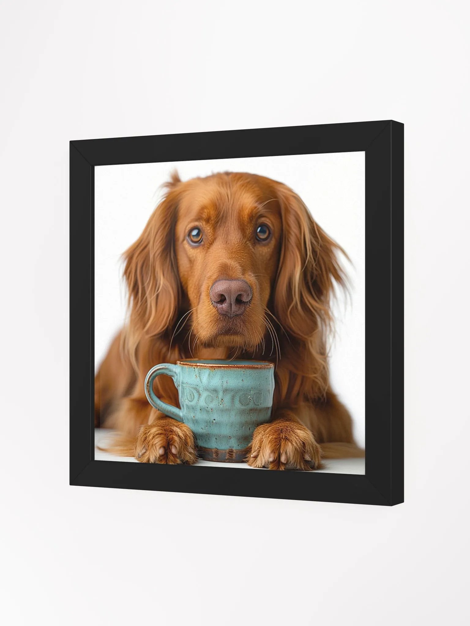 Coffee Lover Cute Irish Setter Dog Art product image (4)