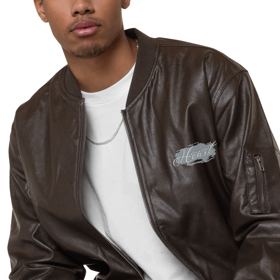 Threadfast Apparel Faux Leather Bomber Jacket (v6) product image (9)