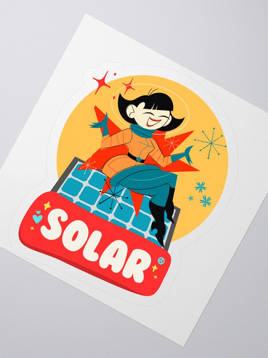 Solar Retro Martian Sticker product image (3)