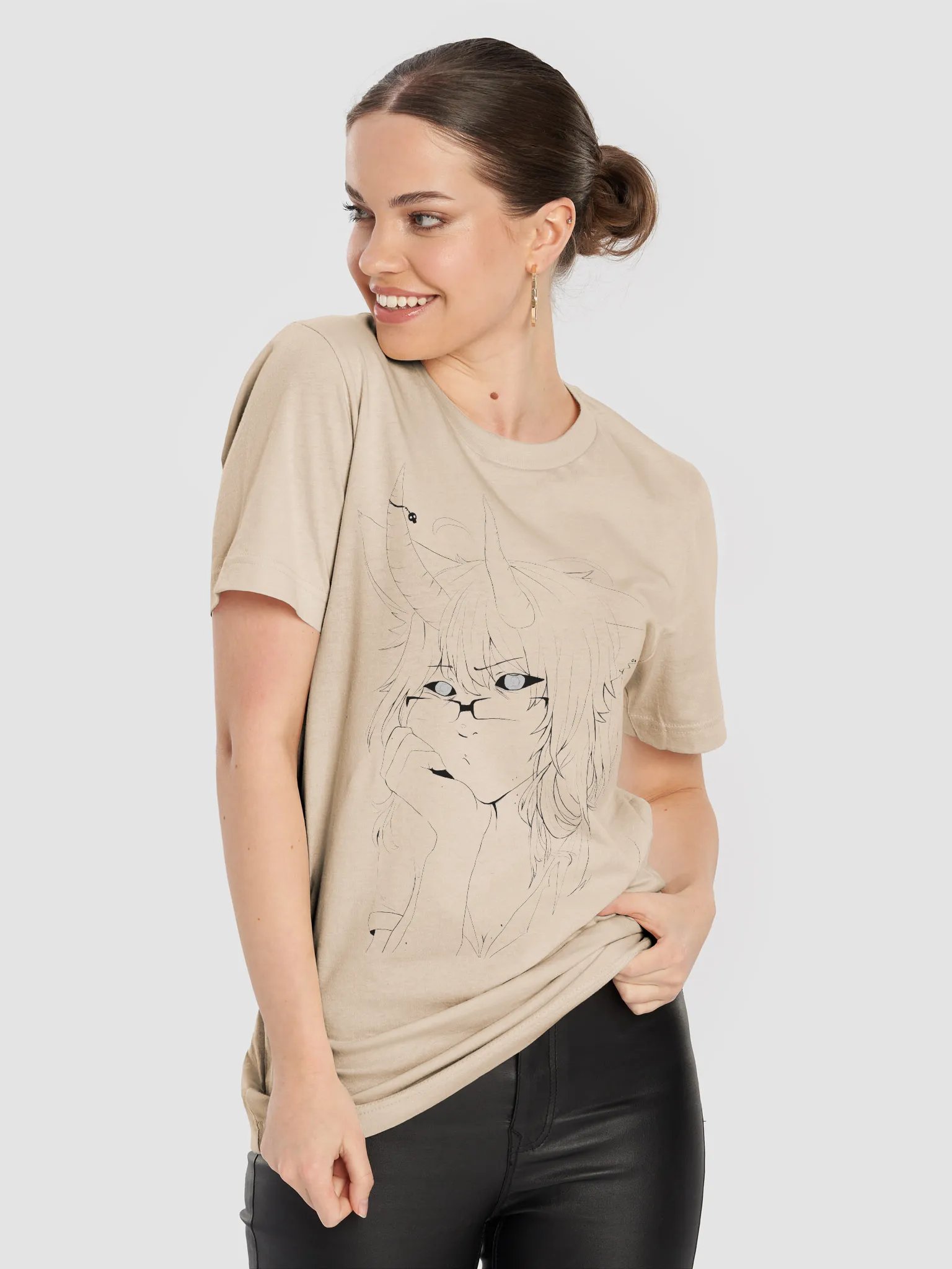 Bored Mina Line Art Soft T-Shirt product image (69)