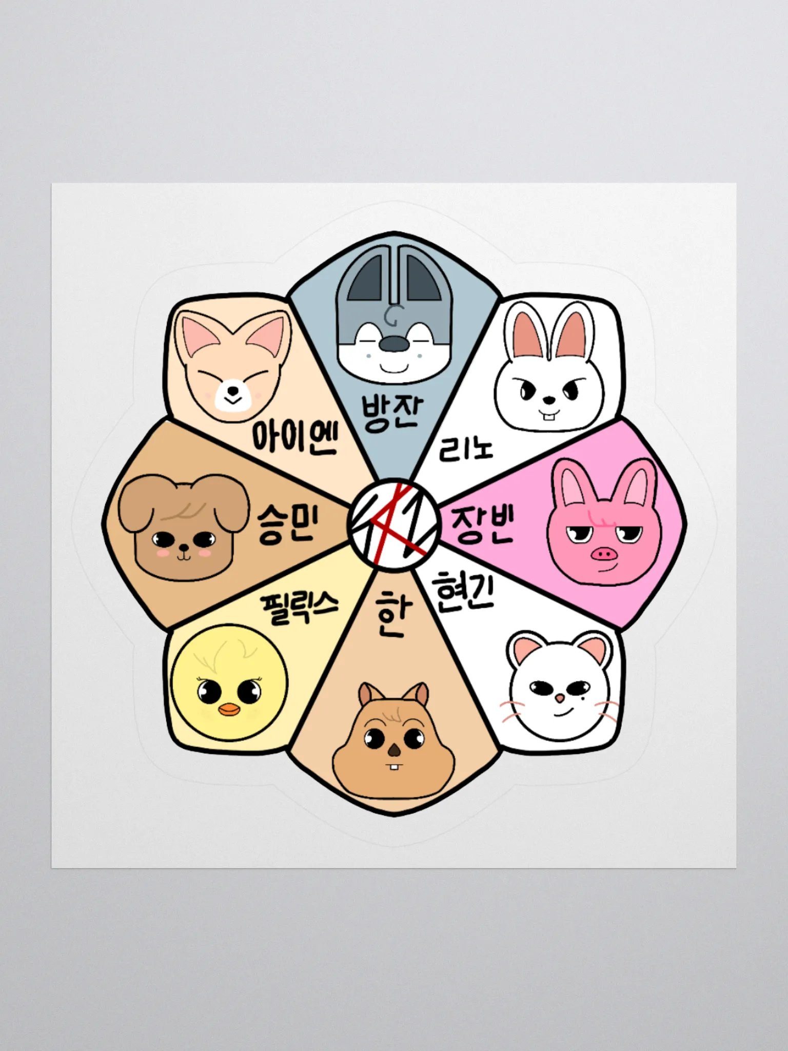 Skzoo Flower Hangul Sticker product image (3)