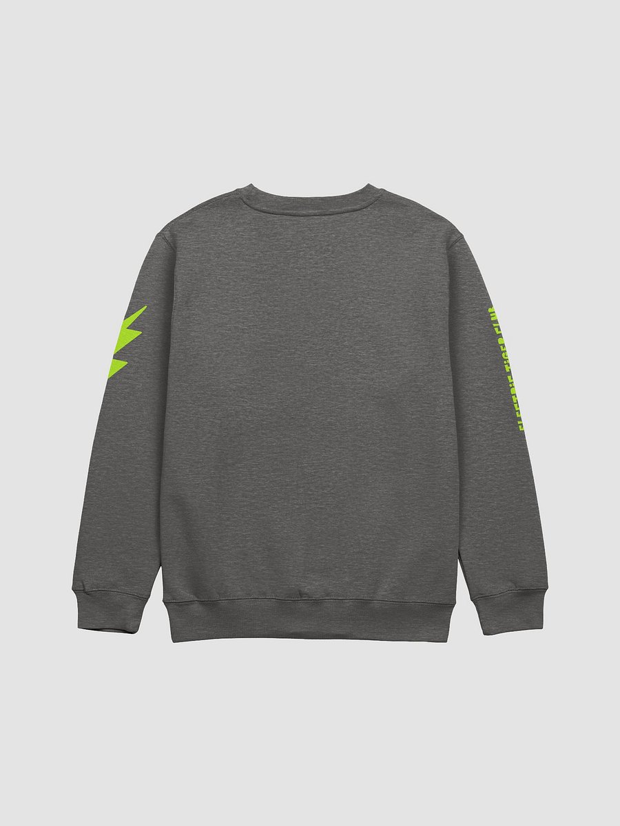White Electric Tiger with Lime Lightning Bolts - Sweatshirt product image (2)