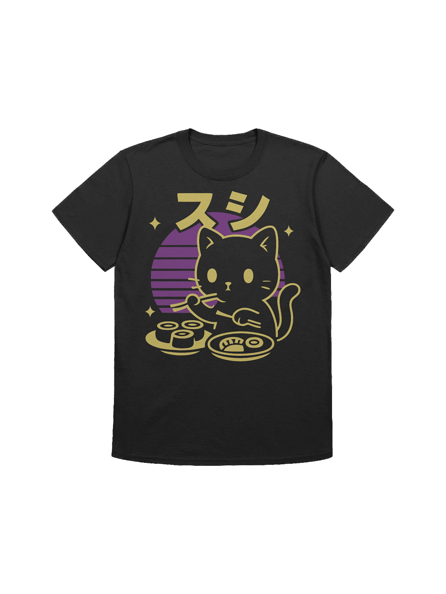 Retro Japanese Kitten Sushi T-Shirt product image (6)
