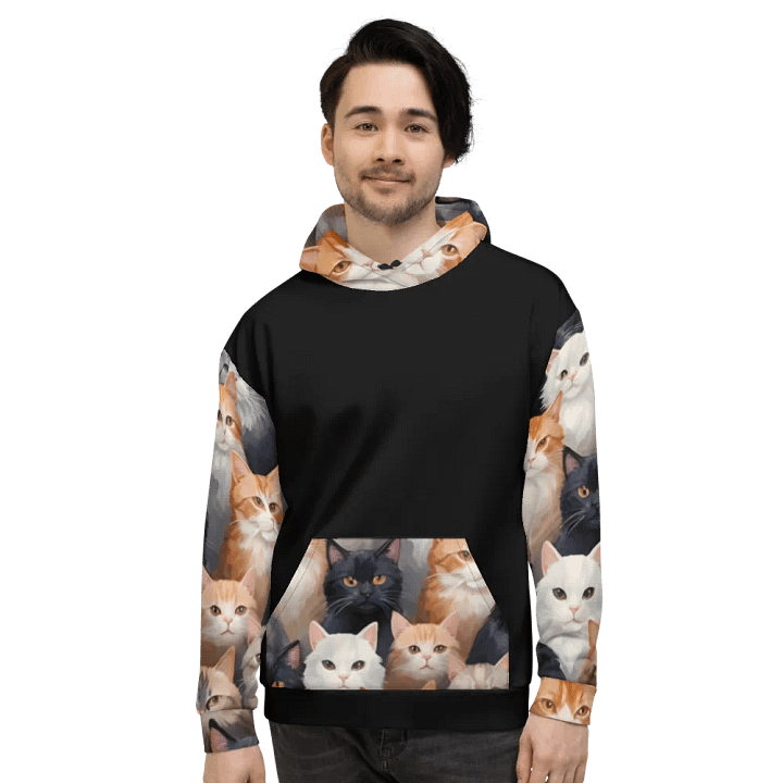 Purrfectly Adorable Cat Lovers Unisex Hoodie product image (2)