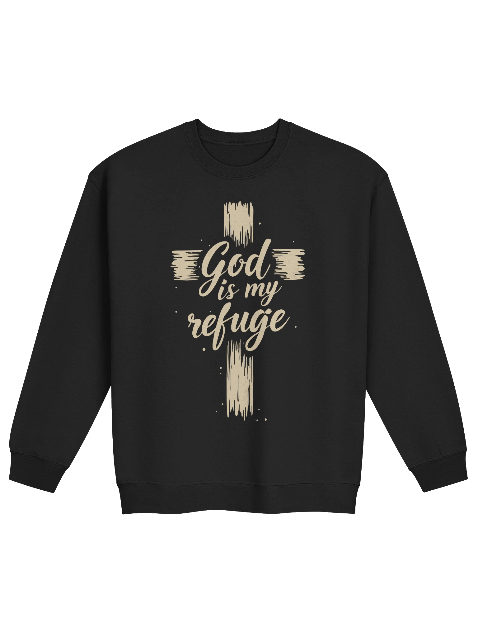 God Is My Refuge Classic Crewneck Sweatshirt product image (2)