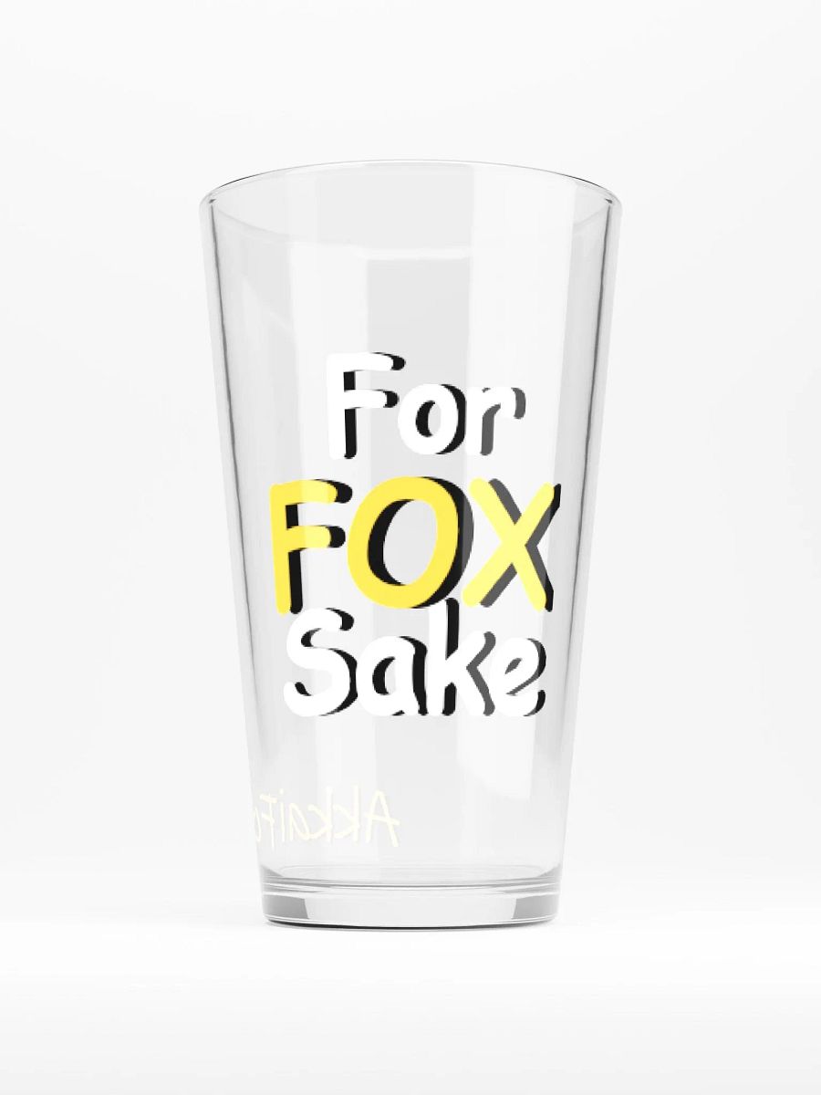 For Fox Sake Pint Glass product image (1)