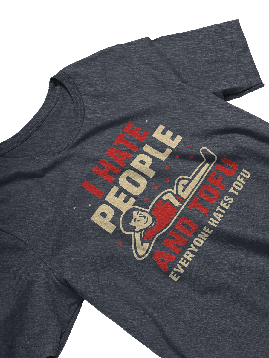 Women's I Hate People And Tofu T-Shirt – Funny Fallout-Style Graphic Tee | Sarcastic Humor Shirt product image (3)