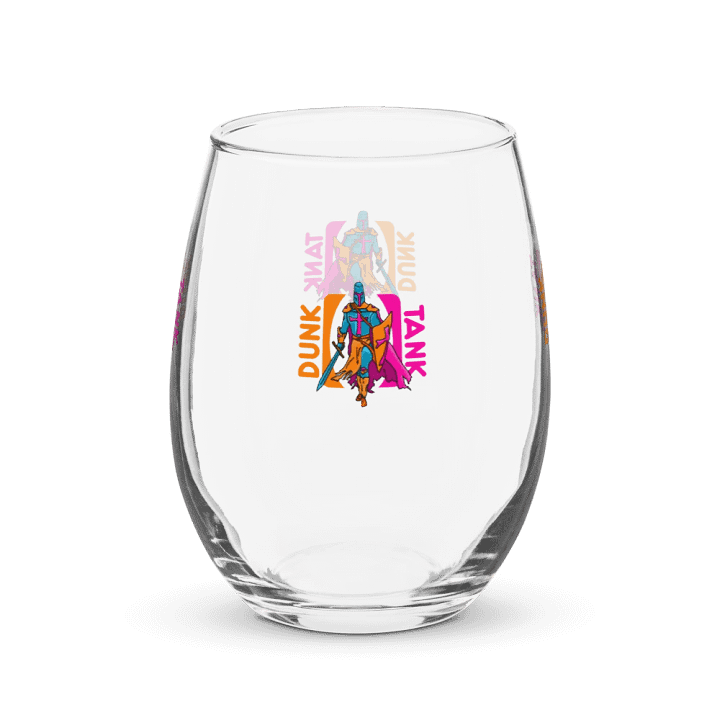Dunk Tank Logo Stemless Wine Glass product image (2)