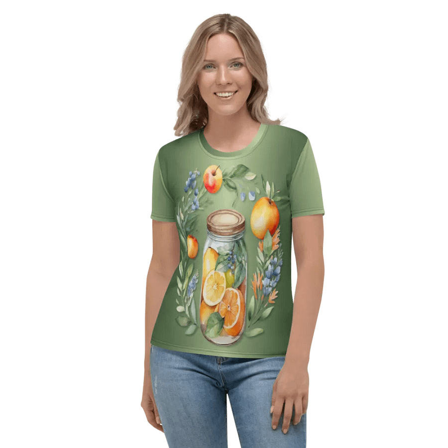 Floral Themed All Over Print T-shirt product image (2)