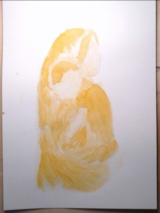 A Mother's love Watercolour Painting A4 Size product image (1)
