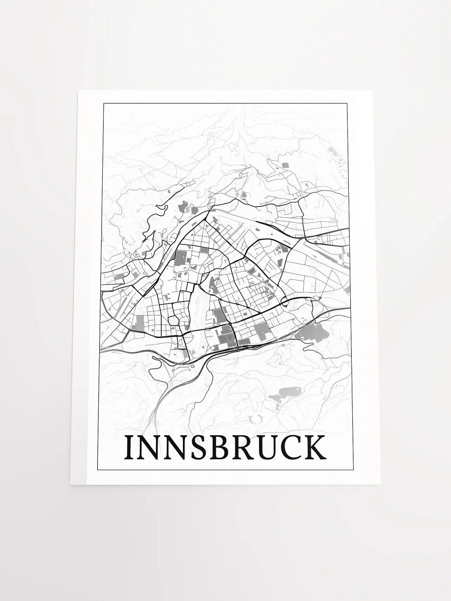 Innsbruck, Austria, city map print product image (17)