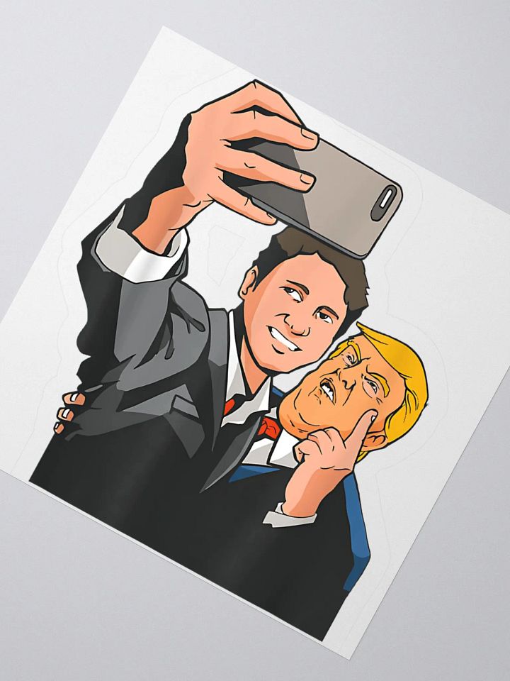 Trump And Trudeau Selfie Meme Sticker product image (2)