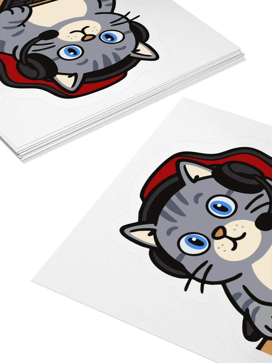westley the gamer cat sticker product image (10)