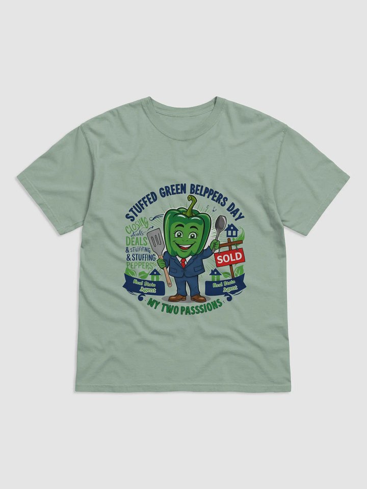House-Hunting & Pepper-Stuffing: Realtors' Favorite Combo! Whimsical Real Estate Bell Pepper T-Shirt product image (2)