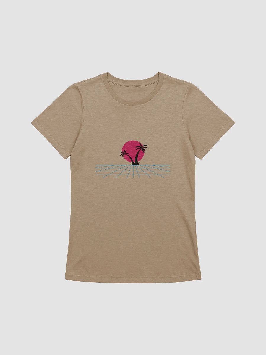 Retro Sunset Palm Women's Relaxed T-Shirt product image (1)
