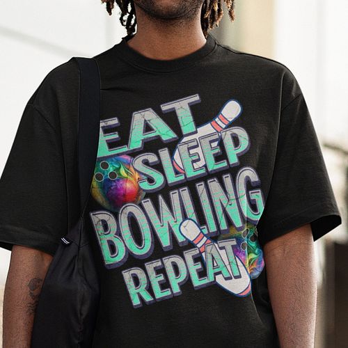 🎳 Eat. Sleep. Bowling. Repeat. 🎳
For all the bowling fanatics out there, this design is made just for YOU! Featuring vibrant ...