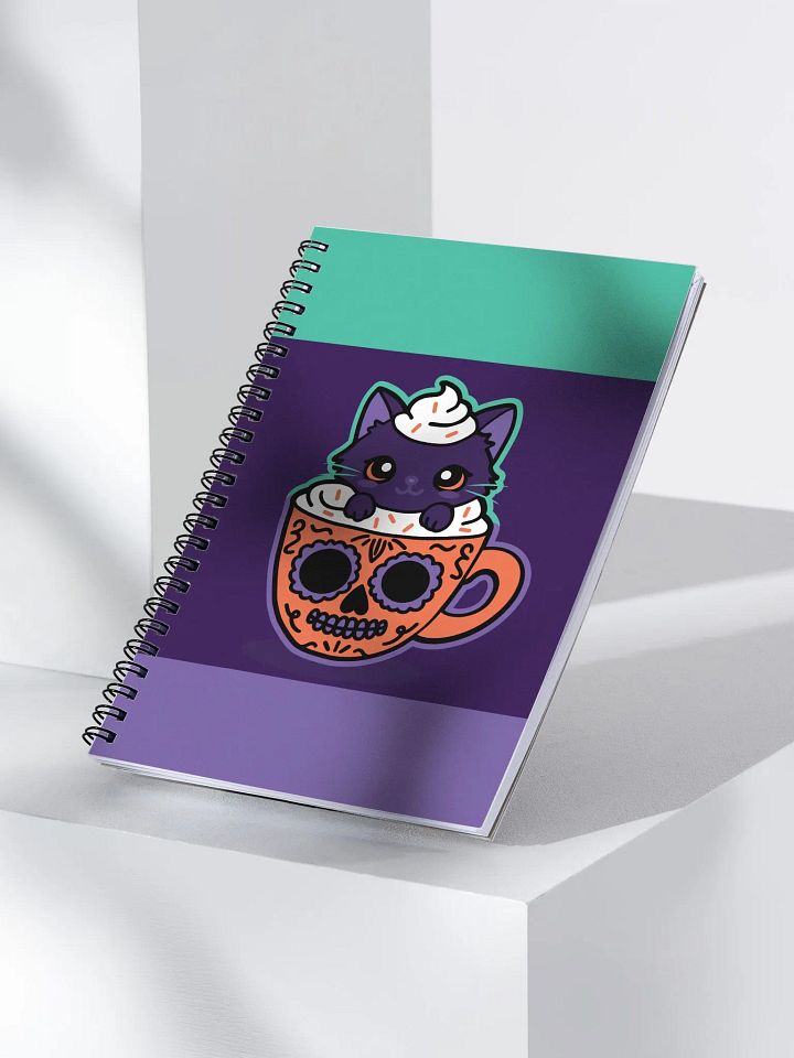 Sugar Skull Kitten Mug Dotted Spiral Notebook product image (2)