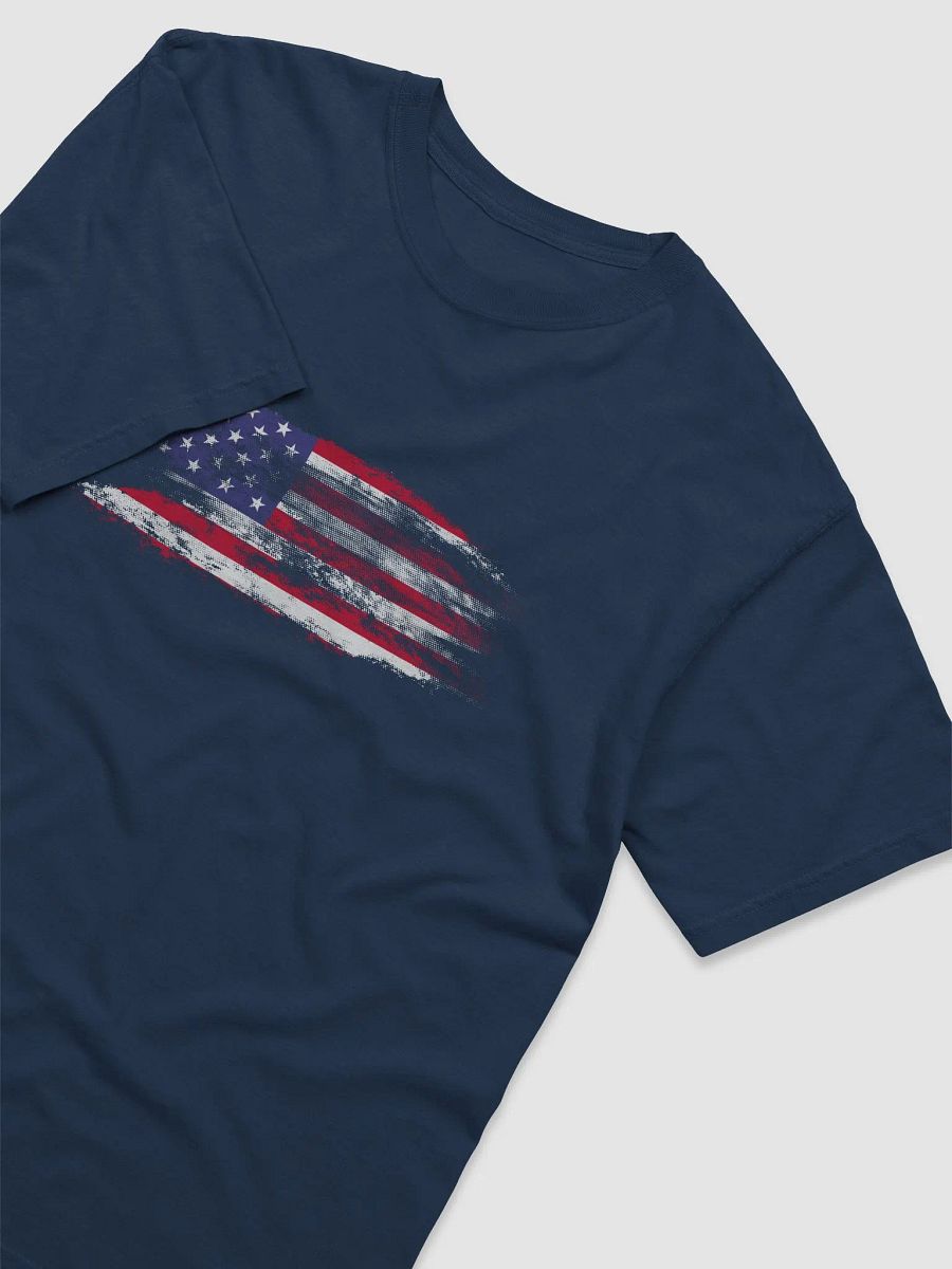 Navy - Patriotic USA Flag T-shirt (Heavyweight Fabric)) product image (3)