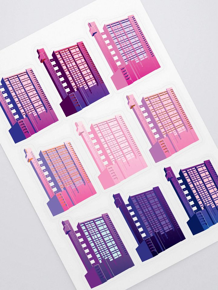 Trellick Colour Stickers | Pink-Purple product image (1)