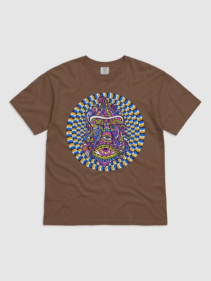 Psychedelic Mushroom Swirl Confort Color 1717 T-Shirt product image (9)