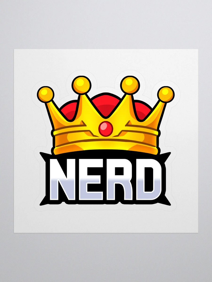 King Nerd Sticker product image (1)