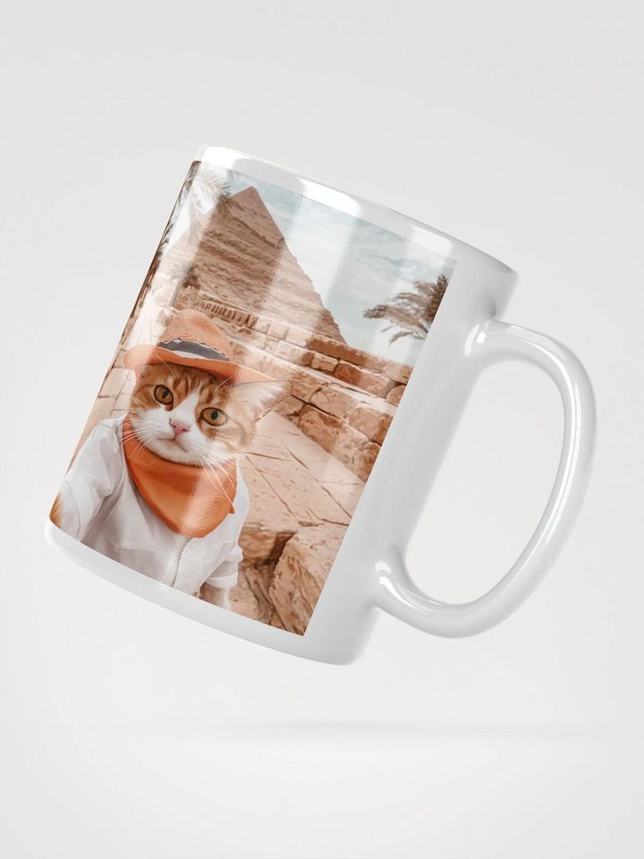 Pharaoh Cat Selfie #Humorous Mug - White product image (2)