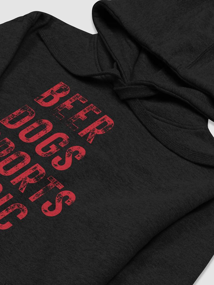 Beer Dogs Sports Music Hoodie – Solid Red BDSM Hoodie Fun product image (2)